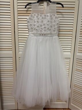 Joan Calabrese White Girls Dress *NWT*